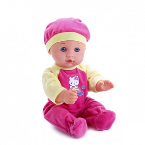 Пупс - Hello Kitty, 30 см, 3 функции, пьет и писает, с аксессуарами (Карапуз, 11456-RU-HELLO KITTYРозЖелsim)